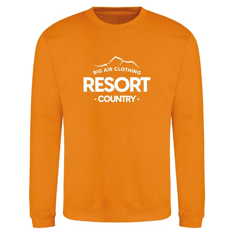 The Ski Resort Sweatshirt - Pumpkin Pie