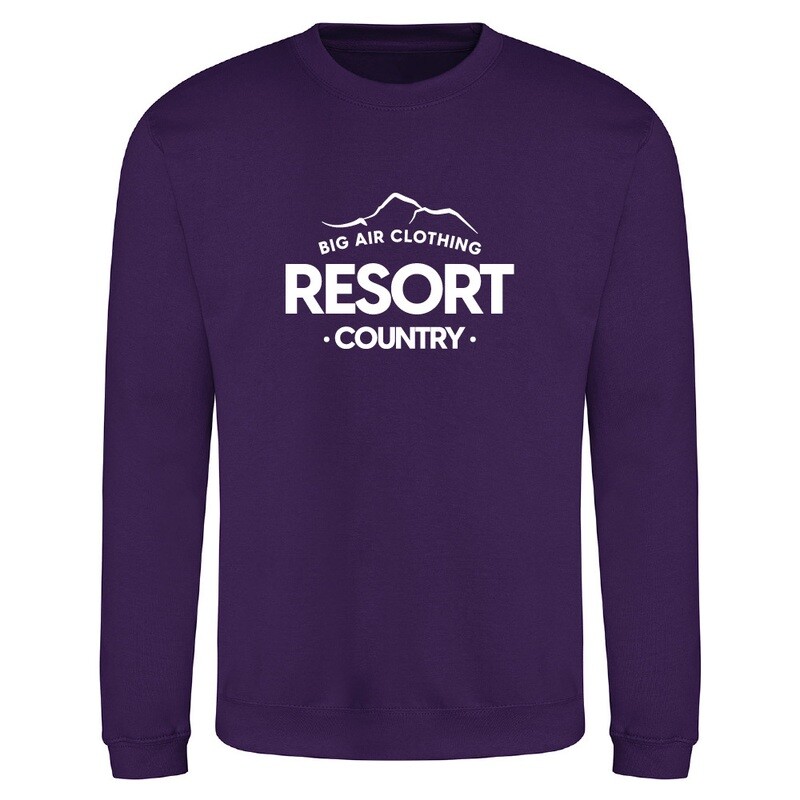 The Ski Resort Sweatshirt - Purple