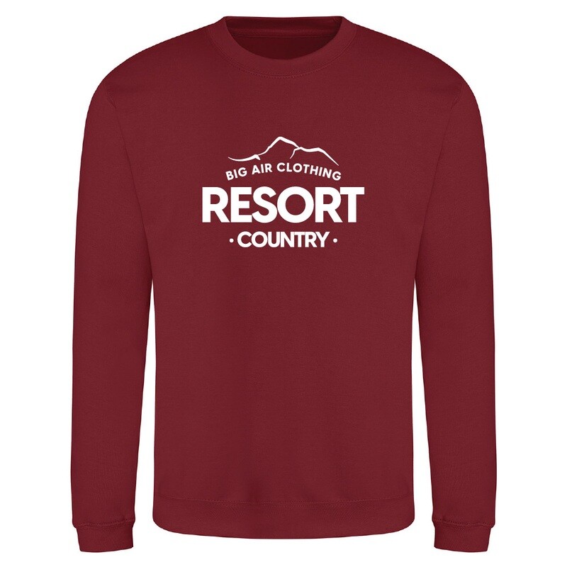 The Ski Resort Sweatshirt - Red Hot Chilli