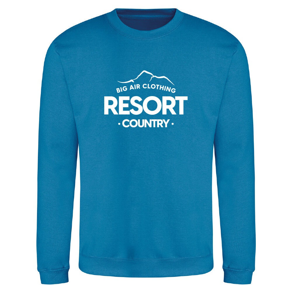 The Ski Resort Sweatshirt - Sapphire Blue