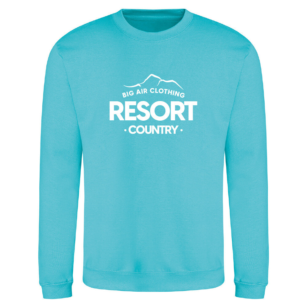 The Ski Resort Sweatshirt - Turquoise Surf