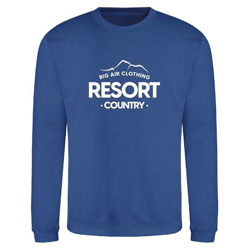 The Ski Resort Sweatshirt - Royal Blue