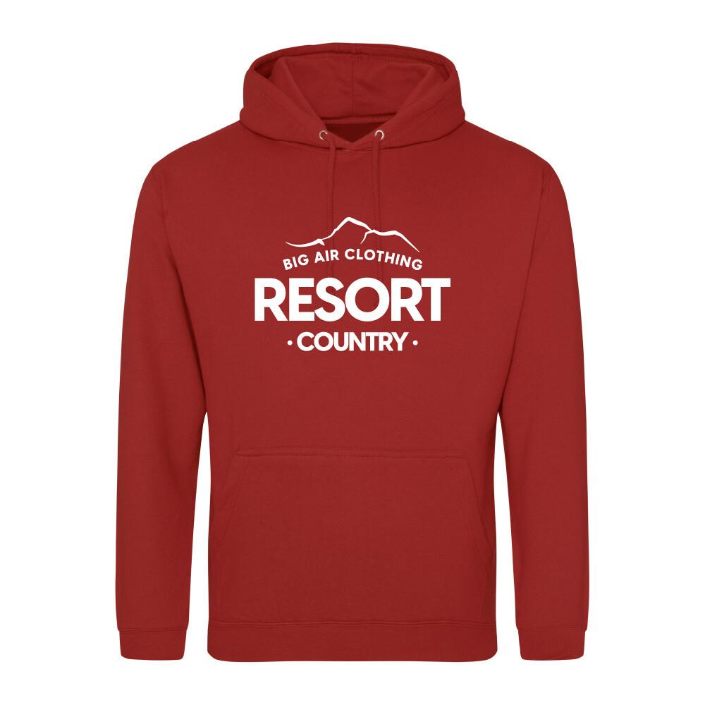 The Ski Trip Resort Hoodie - Brick Red