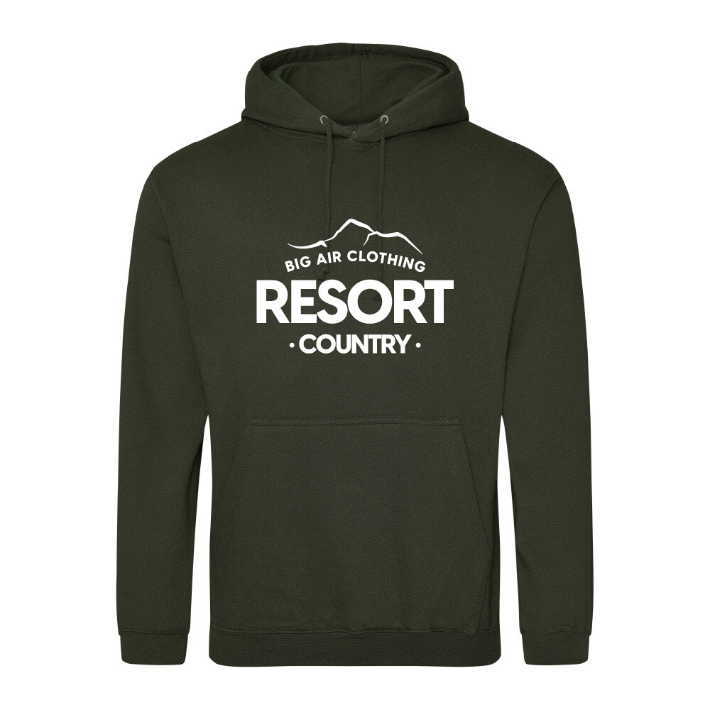 The Ski Trip Resort Hoodie - Combat Green