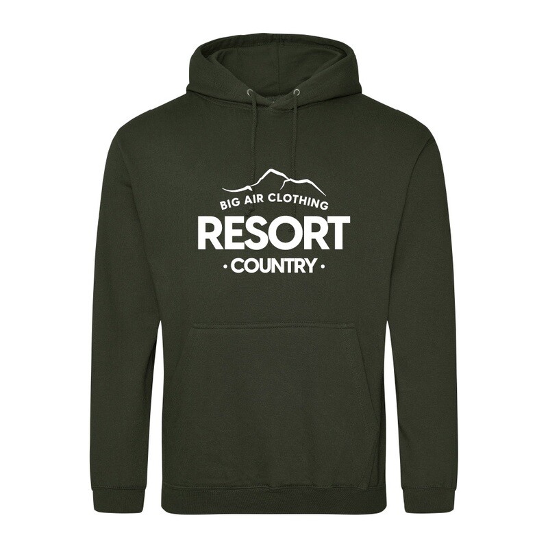 The Ski Trip Resort Hoodie - Combat Green