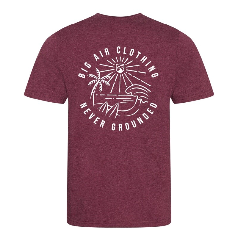 Big Air Summer Standard T-Shirt - Heather Burgundy