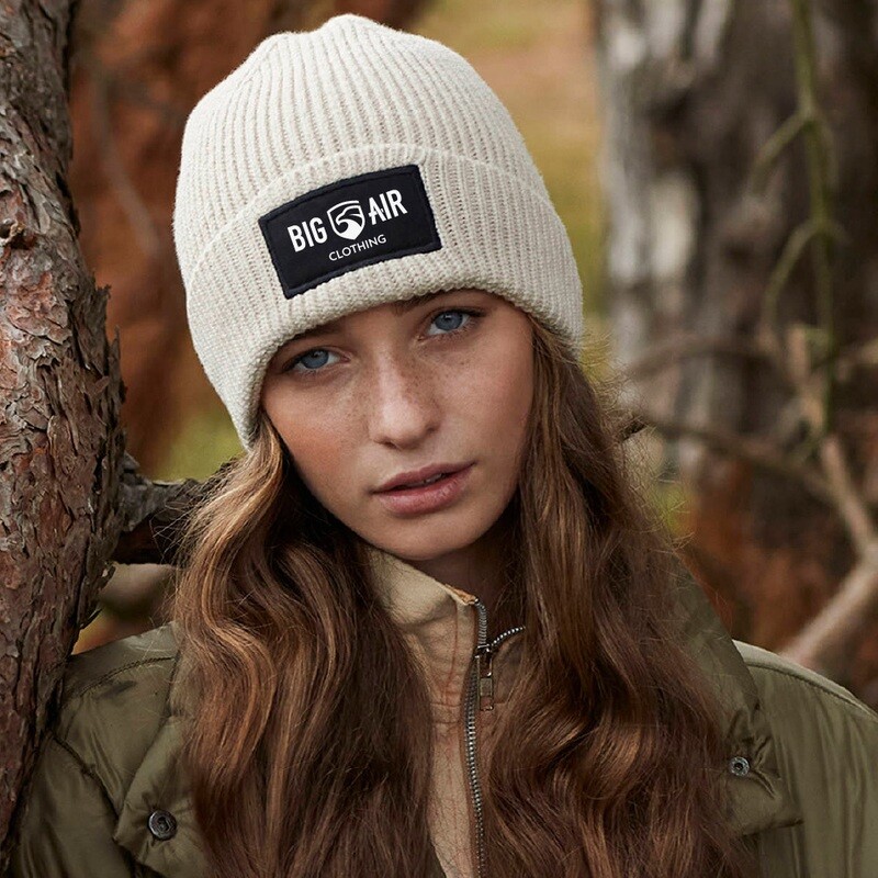 Big Air Ribbed Patch Beanie