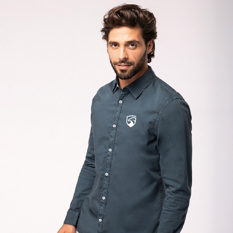 Big Air Washed Look Long Sleeve Shirt