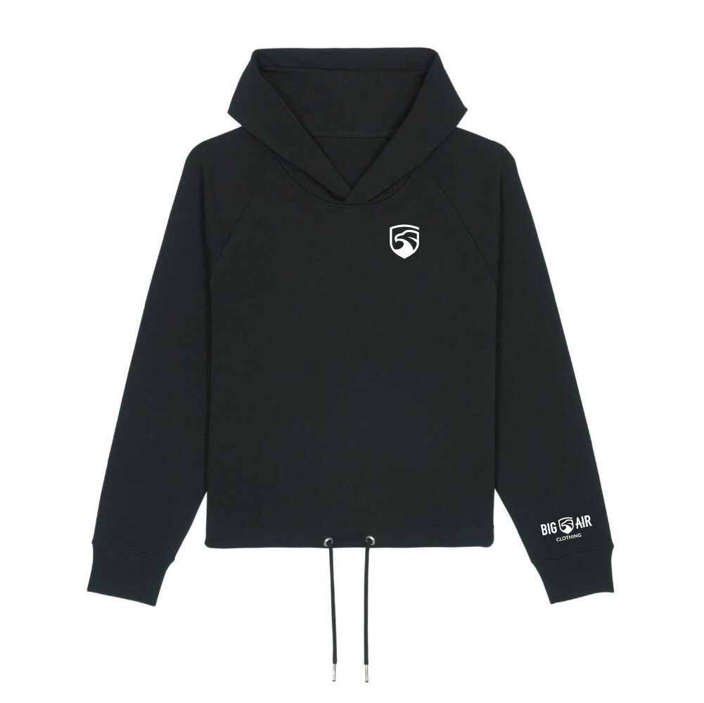 Big Air Organic Cropped Hoodie Big Air Organic Cropped Hoodie, Colour: Black