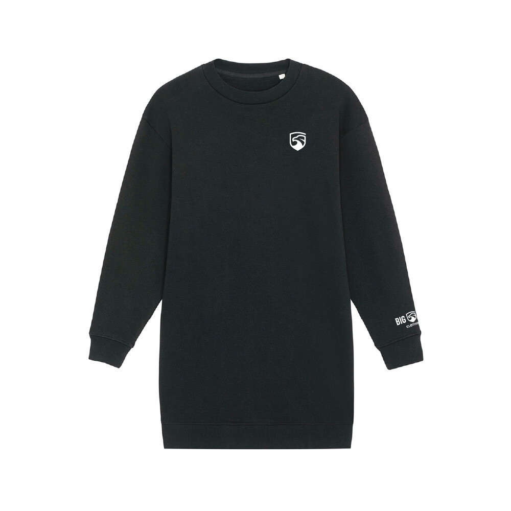 Big Air Kicker Crew Dress, Colour: Black