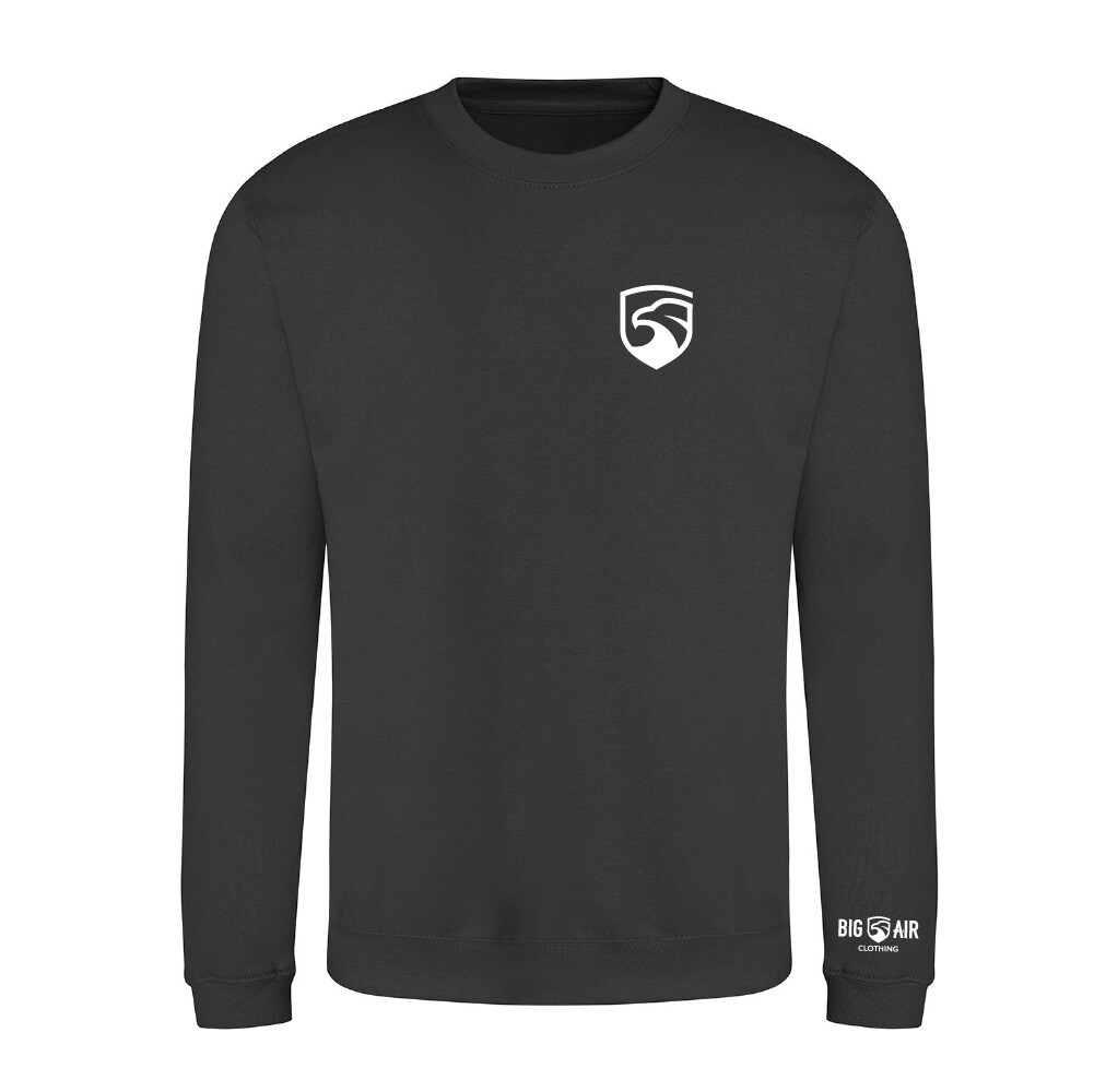 Big Air Standard Sweatshirt Unisex (with Back Print), Colour: Storm Grey