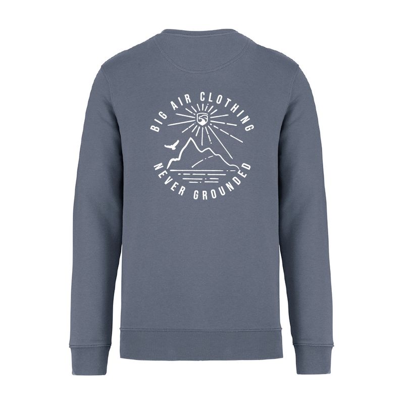 Big Air Organic Crew Neck Sweatshirt (with Back Print)