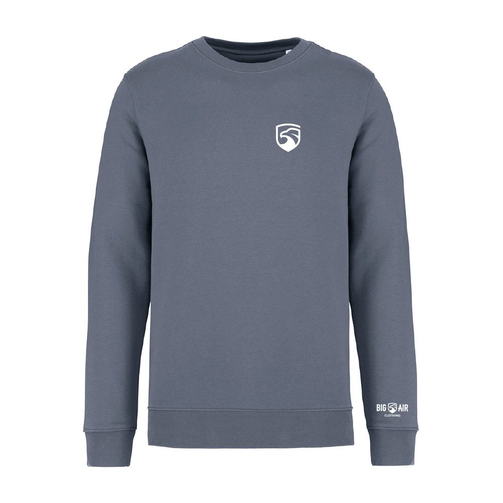 Big Air Organic Crew Neck Sweatshirt (with Back Print)