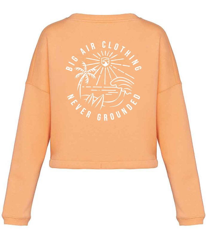 Big Air Oversized Cropped Sweatshirt (with Back Print)