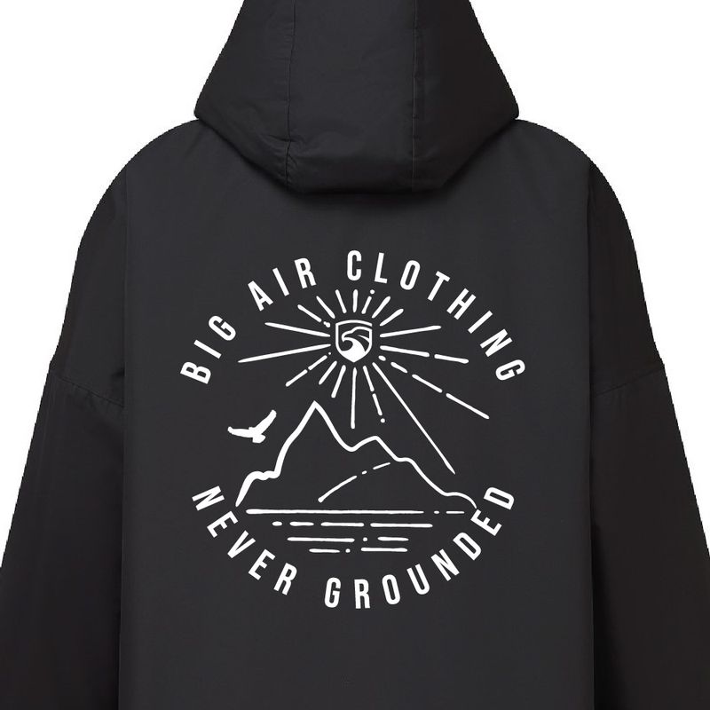 Big Air Clothing Dry Robe - Adult Mountain Print