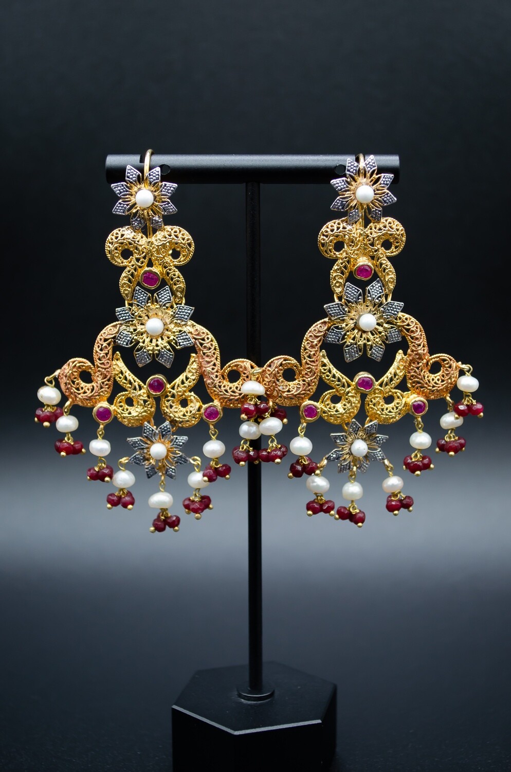 Fusion Earrings with Pearls