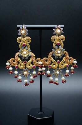 Fusion Earrings with Pearls