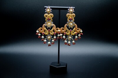 Fusion Earrings with Pearls