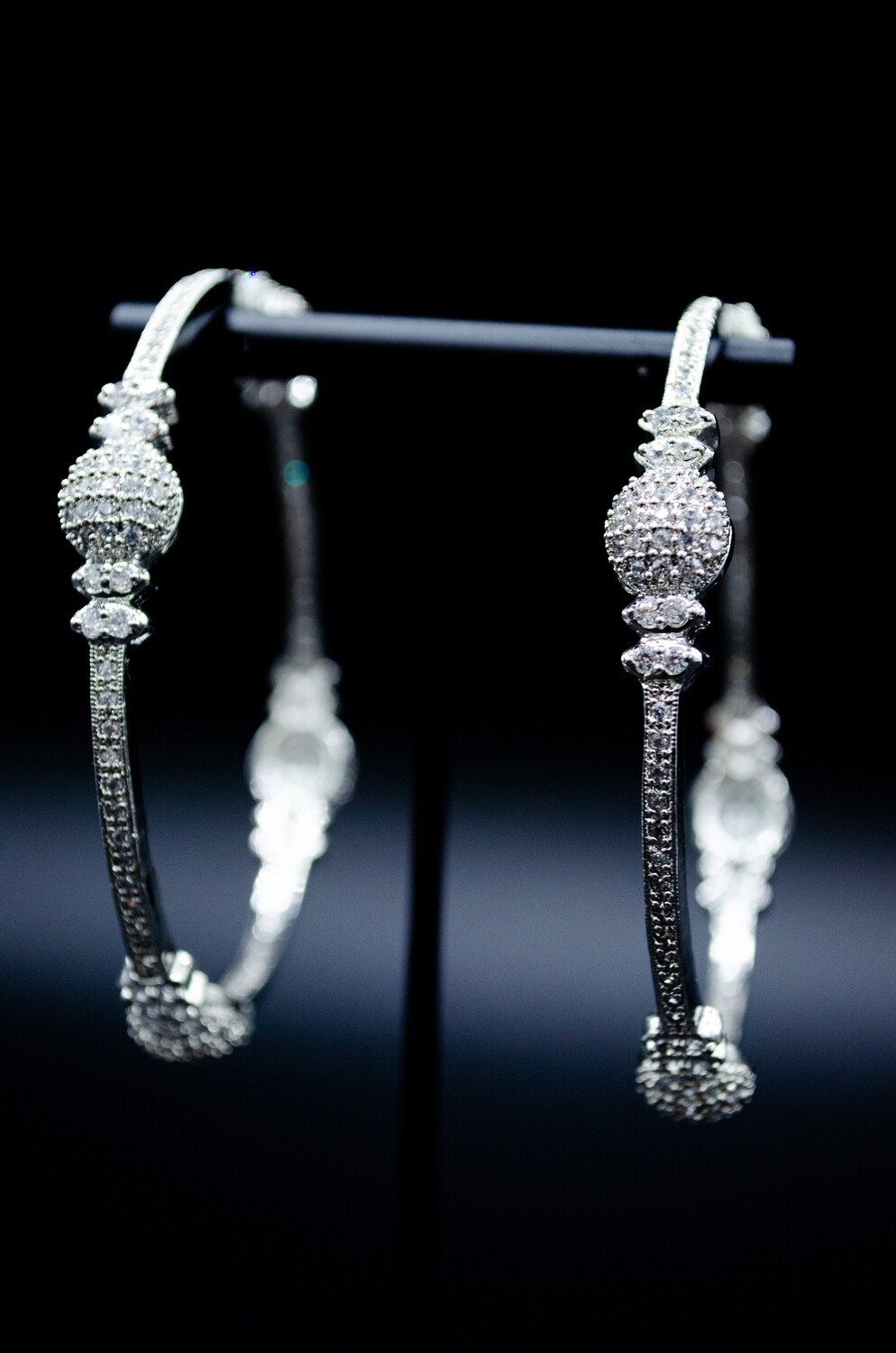 Silver Stone Bangle