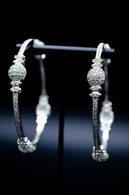 Silver Stone Bangle