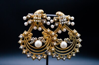 Bird Pearl Earring