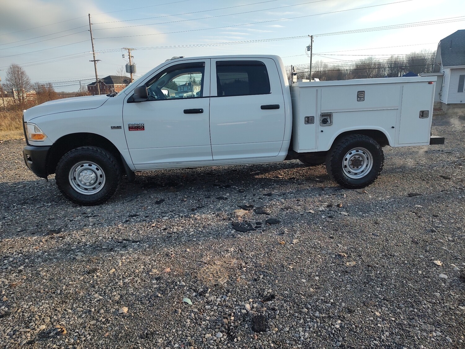 2012 DODGE RAM 2500 CREW CAB 4X4 SB UTILITY BODY