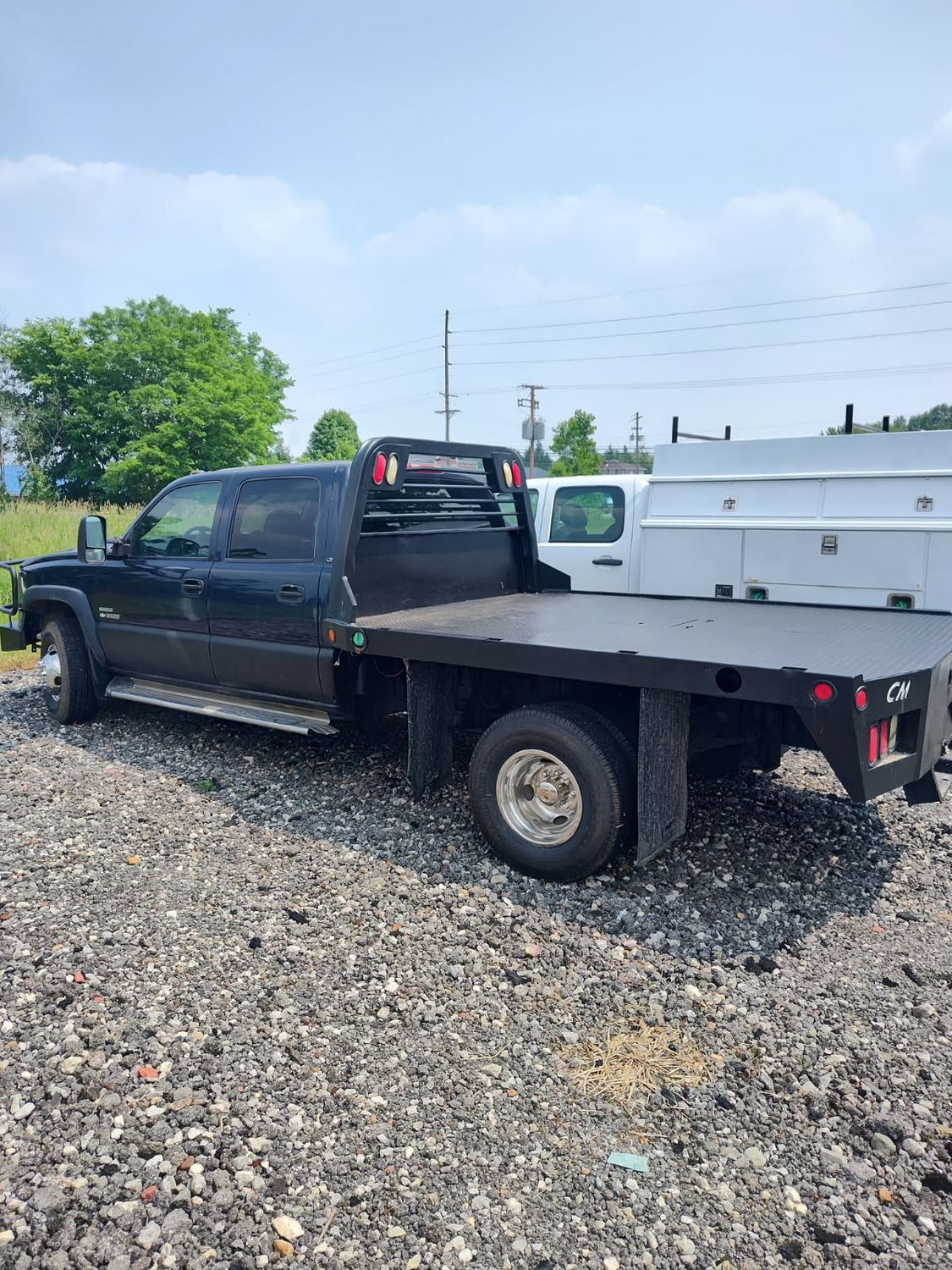 2007 CHEV. 3500 CCD 4X4 DURAMAX FLATBED TRACK