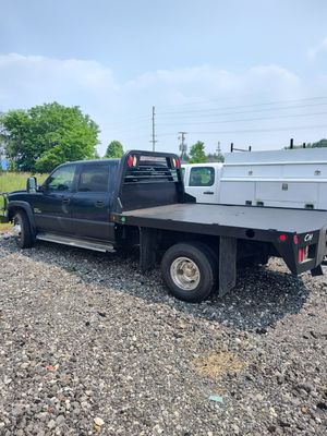 2007 CHEV. 3500 CCD 4X4 DURAMAX FLATBED TRACK