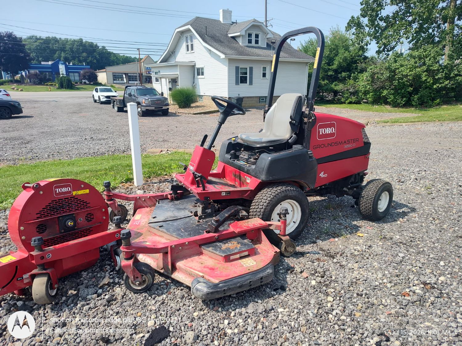 2012 Toro Ground Master 4x4 3280D w/ 72" Mower &amp; Blower