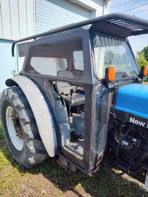 2004 New Holland TN95FSA 4x4 Super Steer Cab Orchard Tractor 95hp