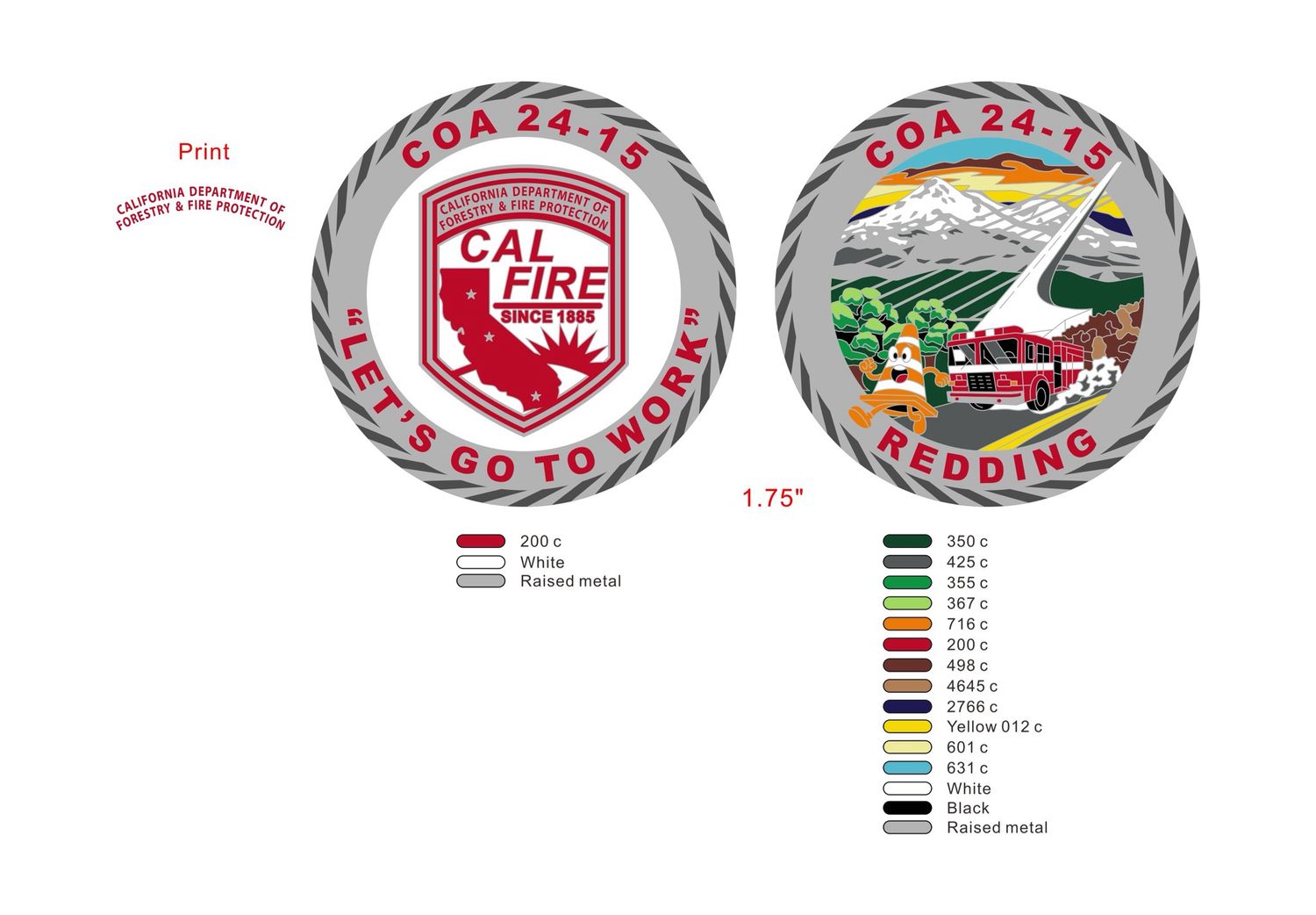 CAL Fire COA 24-15 Coin