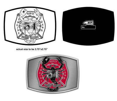 SJFD 34’s Belt Buckle
