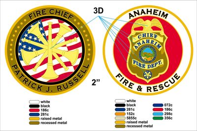 Anaheim Fire Chief Coin