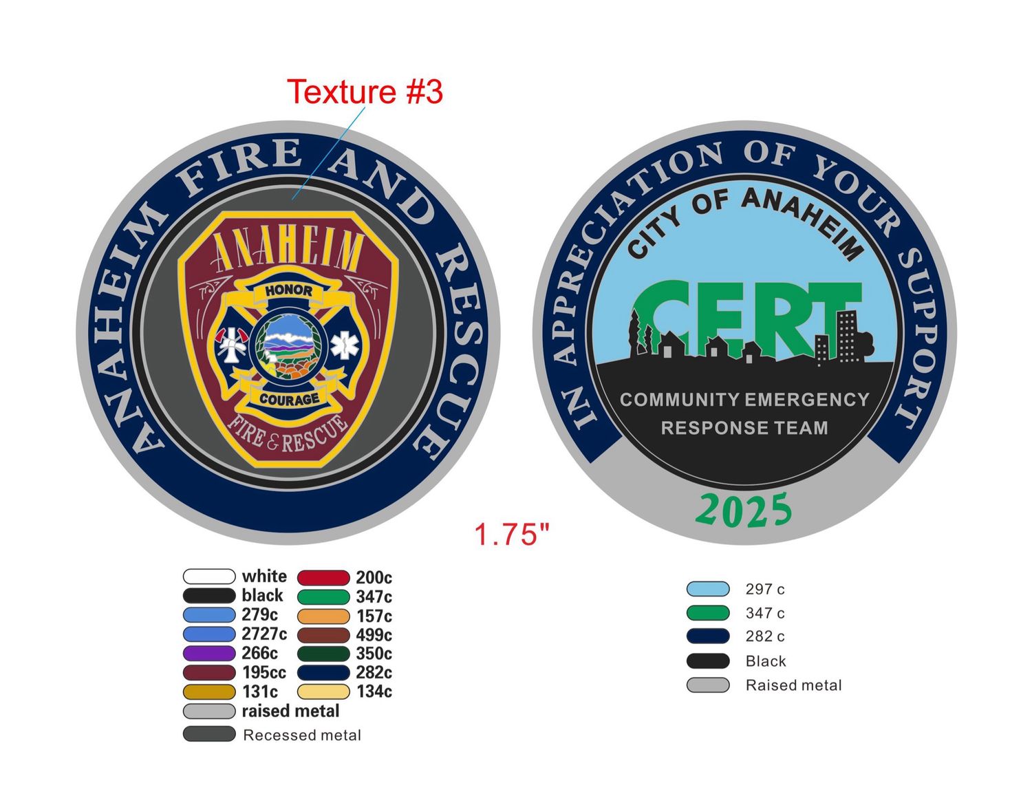 Anaheim Fire Rescue Cert Coin