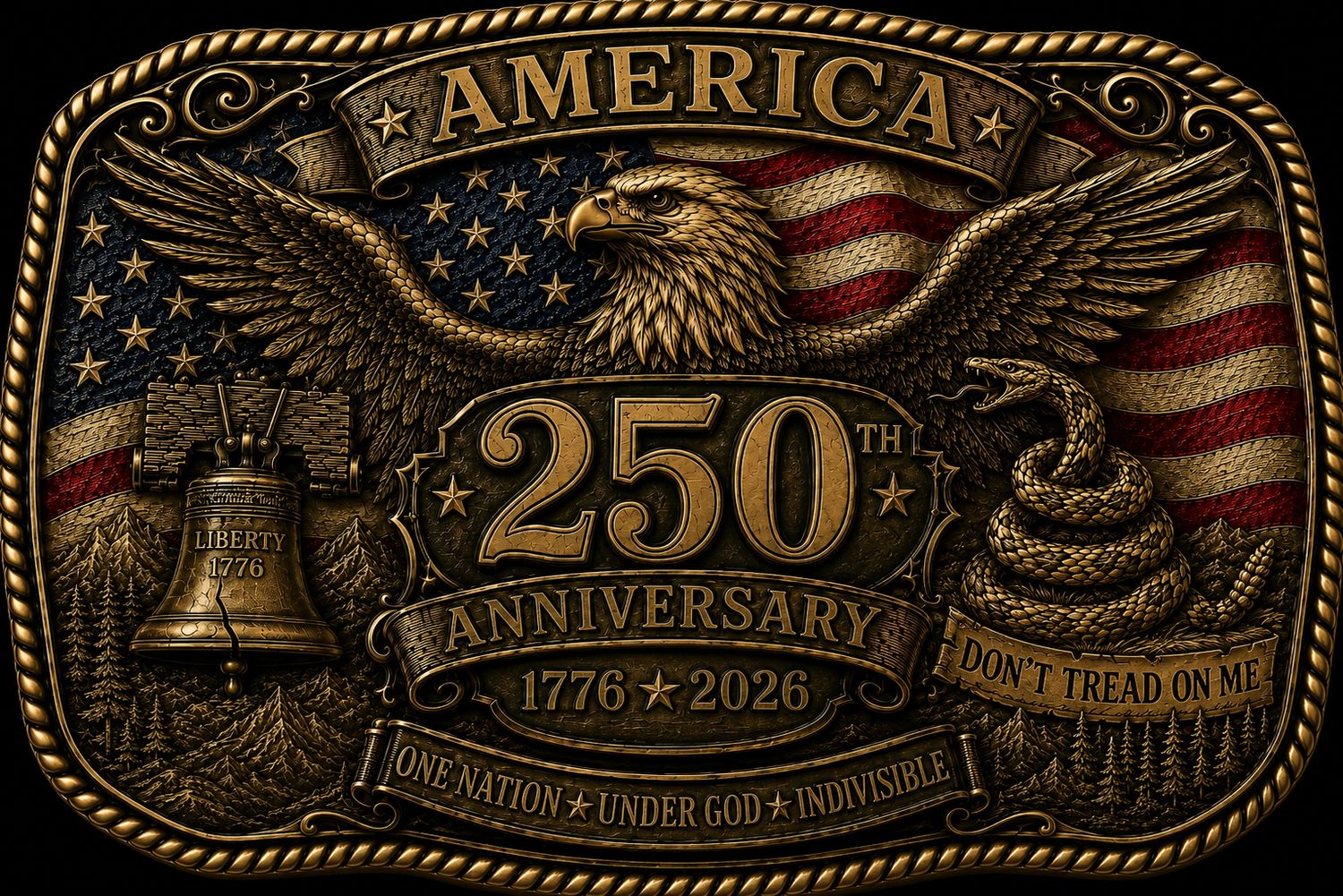 America 250 Year Buckle (Pre Order)
