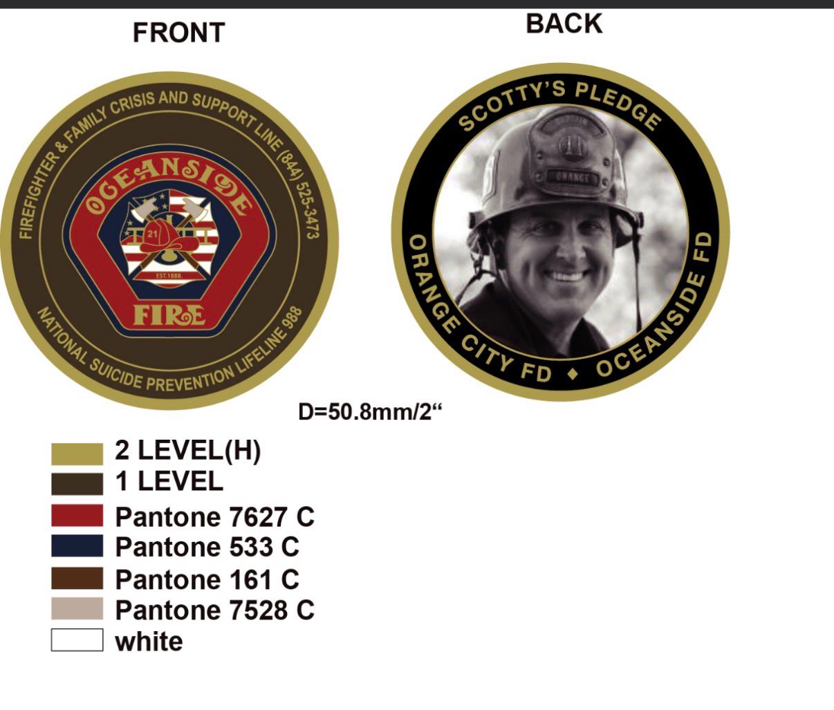 OFD Chief Conniff Coin
