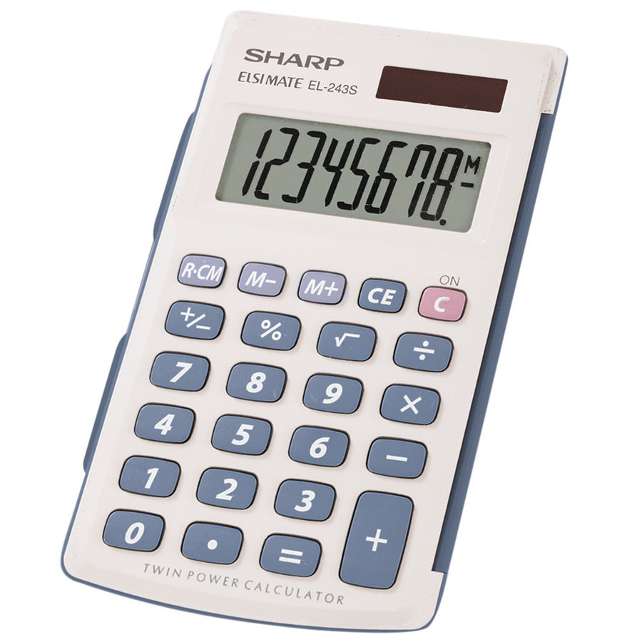 8-Digit LCD SHREL233SB Sharp EL233SB Pocket Calculator EA 