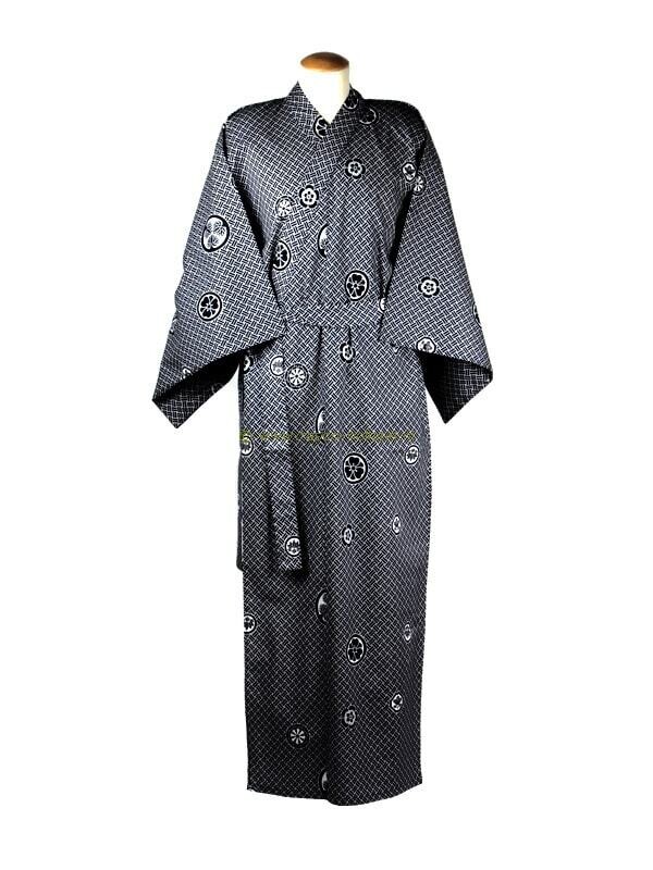 Cimier Yukata coton 59″ (532) bleu marine