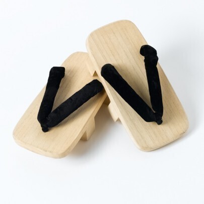 Geta homme en bois et velours