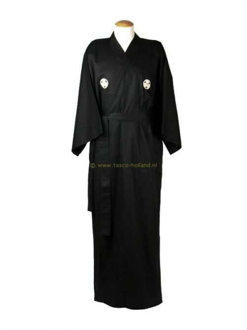 Kimono coton écusson 59″ noir