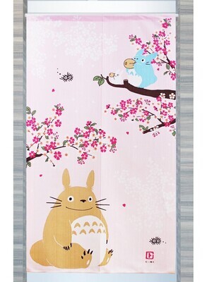 Noren Totoro Et Sakuramau rose