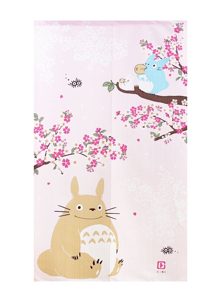 Noren Totoro Et Sakuramau rose