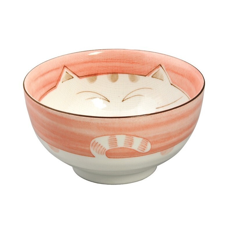 Bol chat japonais rose