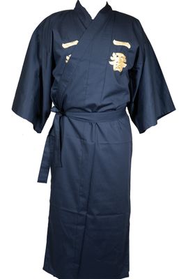 KIMONO KOTOBUKI /KANJI BRODE Bleu- rouge
