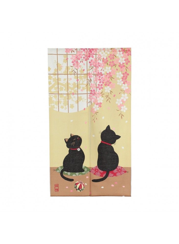 Noren Sakura Manekineko
