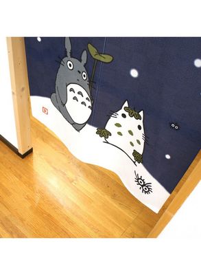 Noren Totoro and snowman