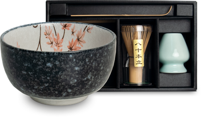 Ensemble bol à matcha Feuille d'érable