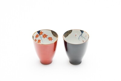 Tasse Rouge &amp; noir (par paire)