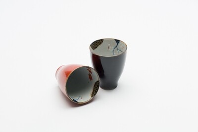 Tasse Rouge &amp; noir (par paire)