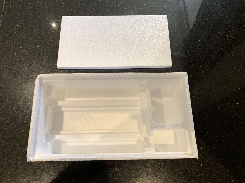 POLY for Sinclair Spectrum &quot;Rubber&quot; Polystyrene Internal Tray and Lid